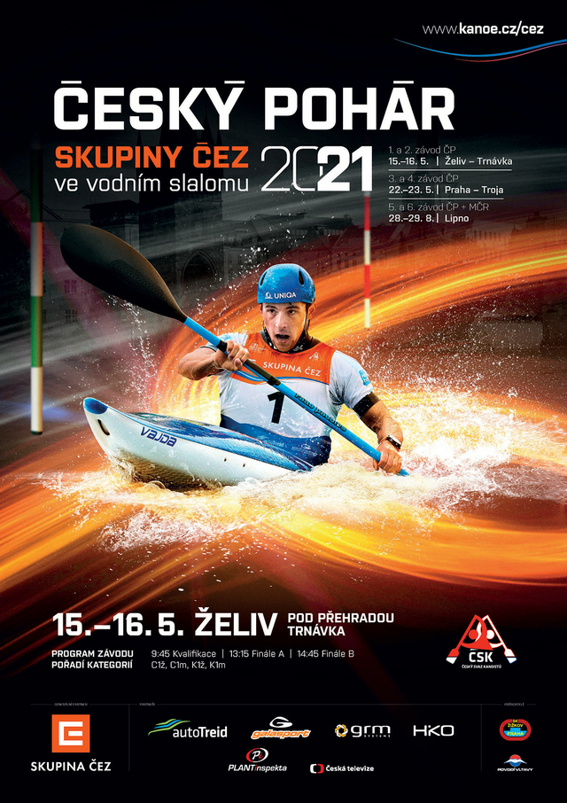 CP CEZ 2021 vodni slalom LIPNO plakatA1 01