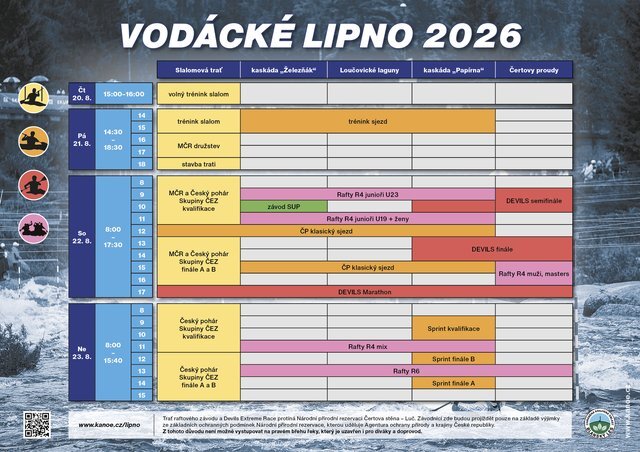 Lipno 2026 – rozpis programu