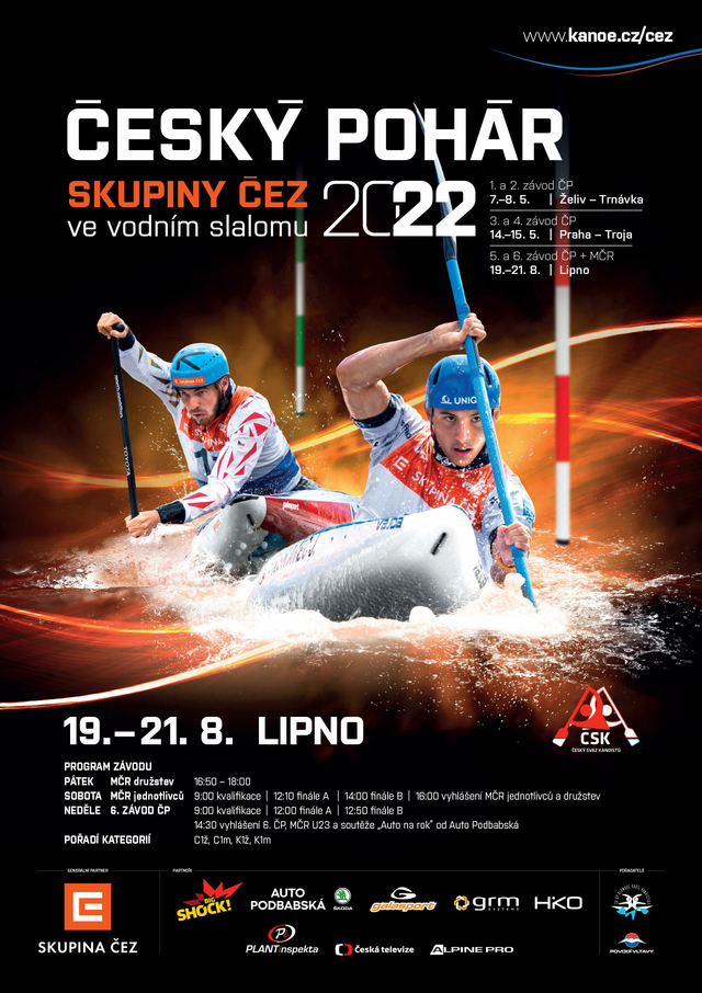 CP CEZ 2022 vodni slalom LIPNO