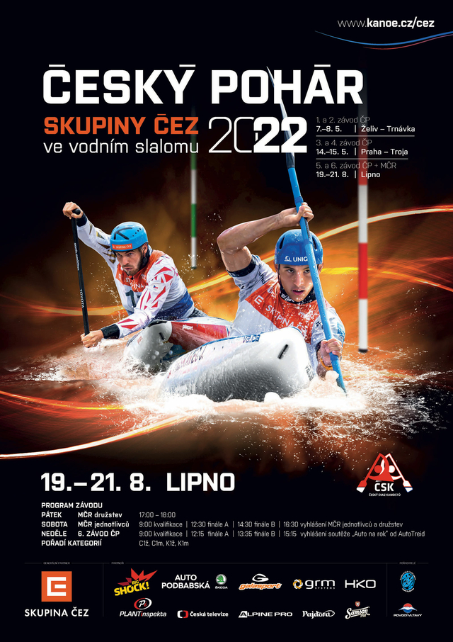 CP CEZ 2022 vodni slalom LIPNO