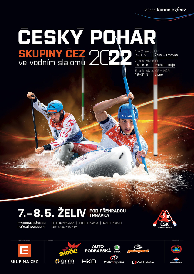 CP CEZ 2021 vodni slalom LIPNO plakatA1 01