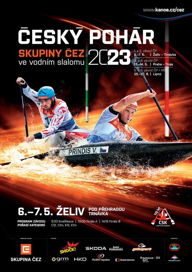 CP CEZ 2022 vodni slalom Želiv
